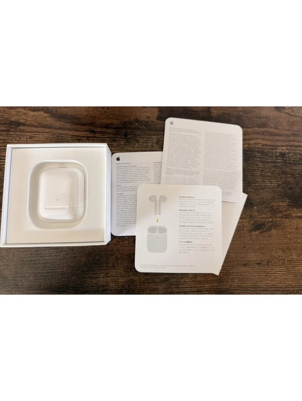 Apple Wireless Charging Case for AirPods 2nd Gen Compact White A1938 *No Charger